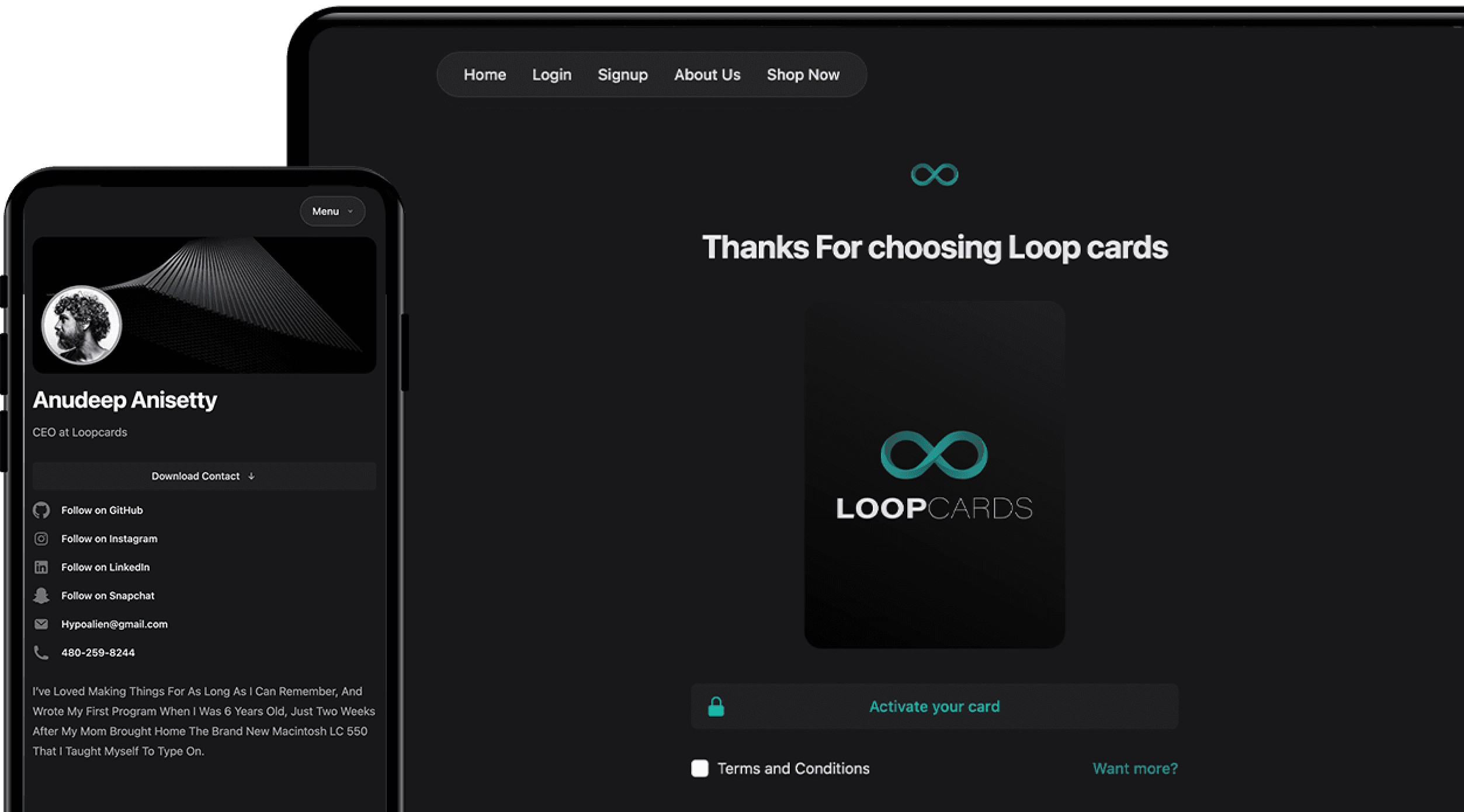 Loopcards